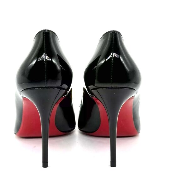 Christian Louboutin PIGALLE FOLLIES 85 Patent Leather Heels Pumps Shoes - Picture 5 of 13